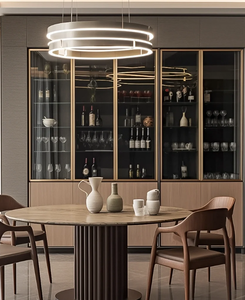 ตู้เสื้อผ้าห้องนั่งเล่นดีไซน์เรียบง่ายทันสมัยจากโรงงานจีน พร้อมแผงไม้ปรับระดับความสูงได้ - Product Image 3