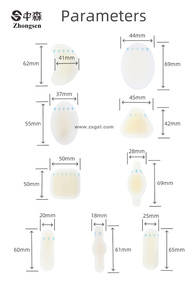 Multiple Shape Dressing Pad Gel Plaster <strong>Patches</strong> Adhesive Hydrocolloid Blister Pads Foot Care - Product Image 3