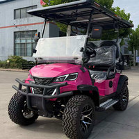Voiturette de golf électrique tout-terrain 4 places avec batterie au lithium pour la chasse