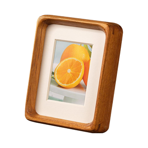 Effen Teakhout 3X4 Fotolijst Schattige Kleine <span class=keywords><strong>2X3</strong></span> Mat Voor Muur Tafelblad Display Familiefoto 'S En Bruiloft Decor Houten Fotolijst - Product Image 1