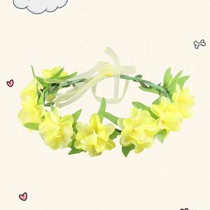 Accessoires de <span class=keywords><strong>cheveux</strong></span> de mariage inspirés de la nature, style bohème, <span class=keywords><strong>pour</strong></span> séances photo en vacances à la plage, bandeaux, <span class=keywords><strong>couronne</strong></span> de <span class=keywords><strong>fleurs</strong></span> bohème, coiffe de mariée - Product Image 6