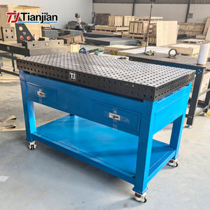 Tavolo di Saldatura a Griglia 3D su Ruote Bloccabili, Piattaforma Flessibile per Attrezzature di Fabbricazione e Assemblaggio - Product Image 2