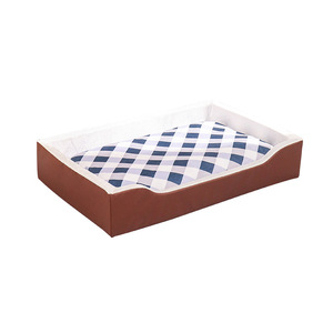 Cama para Perro, Rectangular, Color Marrón, Relleno de Esponja, Colchoneta Separable, Fácil de Limpiar, Sofá Cama para Perro - Product Image 4