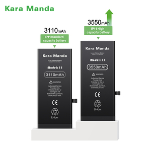 Kara Manda Batterie de téléphone portable longue durée pour <span class=keywords><strong>IPhone5</strong></span> 5s 6 6s 7 8 Plus X Xr Xs 11 12 13 14 15 Pro Noir pour IPhone Stock - Product Image 4