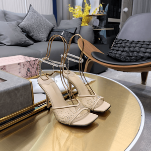 Jimmy High Quality Fashionable Women'S High Heels Mesh Diamond Decoration Breathable Rear Air Diamond Decoration Elegant Chooing - Product Image 3