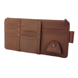 Sac <span class=keywords><strong>de</strong></span> rangement multifonctionnel en cuir pour pare-soleil <span class=keywords><strong>de</strong></span> voiture Organisateur <span class=keywords><strong>de</strong></span> porte-cartes Clip pour lunettes Accessoires <span class=keywords><strong>de</strong></span> garniture automobile pour voiture - Product Image 6