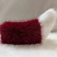 Queue de renard électrique télécommandée sonore et qui bouge, en peluche douce et fourrée, petite, pour décoration extérieure de voiture