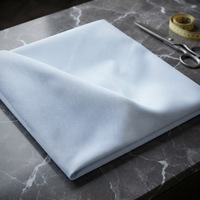 Tissu de chemise TC anti-boulochage haute densité en poly-coton filé, infroissable et respirant, pour uniformes de travail et doublures de poches