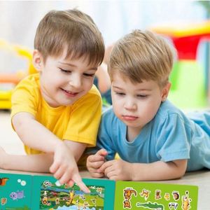 Toddlers Reusable Travel Toys Boys Girls Body Dinosaurs Animals Learning <b>Gift</b> Christmas Sticker Book for Kids - Product Image 3