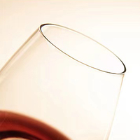 Ensemble de 2 verres à vin rouge Shunstone personnalisés de 350 ml, style Bourgogne, fabriqués à la machine, de luxe, réutilisables, à long pied, avec coffret cadeau pour les fêtes