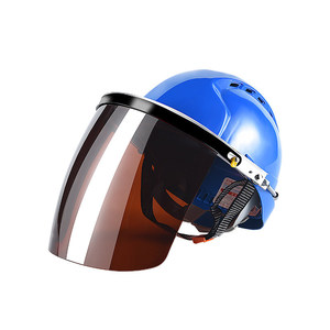 Casco de Soldadura con Protector Facial Integrado de Visión Completa, Material de PC para Protección en Obras de Construcción - Product Image 4