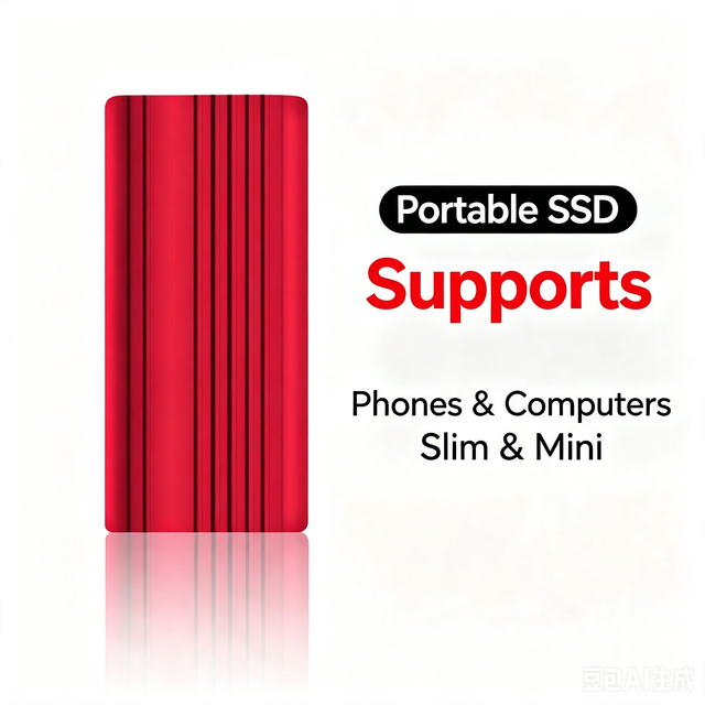 Travel Lightweight External Solid State Drive Portable SSD USB3.1 Fast Transmission Storage Drive for Daily Video Photo Backup