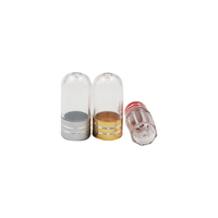 Fabricants de bouteilles de capsules vides en plastique mini 2g 5g avec bouchon en aluminium doré couvercle à vis de couleur mélangée flacon d'emballage de capsules