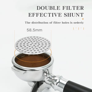 Accessoires pour <span class=keywords><strong>machine</strong></span> à expresso : Porte-filtre 51mm 54mm 58mm, Filtre en acier inoxydable, Filtre de contact pour pommeau de distribution, Filtre à café - Product Image 4