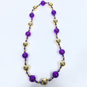 Collier de perles géantes en plastique de 54 pouces pour le Mardi Gras de la Nouvelle-<span class=keywords><strong>Orléans</strong></span>, accessoire festif pour défilé, cadeau pour fête à thème Mardi Gras - Product Image 4