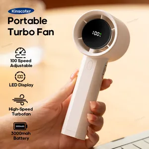 Outdoor Camping 3000mAh USB Portable Handheld Fan Mini Cooling Rechargeable Fan High Speed Turbo Fan