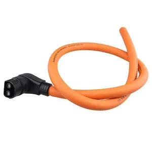 Custom Design 100A High Orange Speed Electric Motorcycle Plug Wire Harness 5AWG 20AWG Male Female Plug