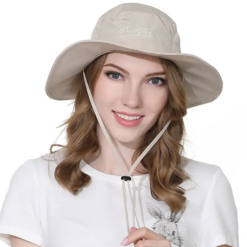 Summer Surf Sunscreen Quick-Drying Male And Female Bucket Hat Fashion Windproof Uv Outdoor Fishing Custom Bucket Hat