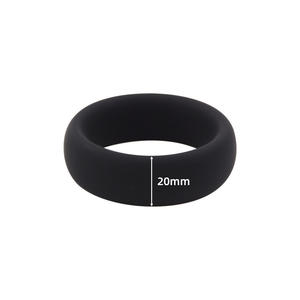 Juguete sexual para mejorar la erección del pene para hombre, juego de anillos de pene de 4 tamaños para retrasar la eyaculación, anillo de Pene negro grande, anillo de silicona para pene - Product Image 5