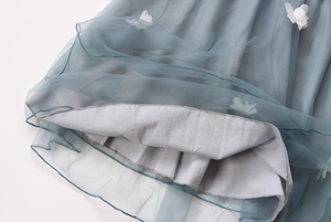 Robe de princesse mignonne à la mode pour enfants, jupe mignonne à col claudine pour filles, vente en gros d'été - Product Image 3