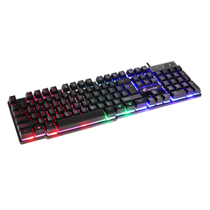 104 touches rougeoyantes claviers filaires USB universels Teclado RGB Clavier <span class=keywords><strong>De</strong></span> Gamer Pour Pc clavier <span class=keywords><strong>de</strong></span> jeu pour ordinateur portable - Product Image 2