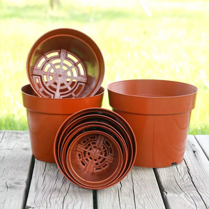 <strong>Extra</strong> <strong>Large</strong> Double Color Printed Plastic <strong>Planter</strong> - Modern Pot for Garden Floor - Product Image 2