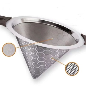 Custom reutilizável aço inoxidável café chá coadores cônicos funil ultra-fino mão Brewed café utensílios Food Grade Dropper - Product Image 2