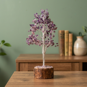 Árbol de Amatista, Cristal Decorativo Hecho a Mano, Feng Shui, Decoración para el Hogar, Pieza de Arte de Piedra Natural Coleccionable - Product Image 1