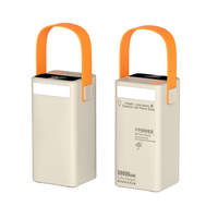 Powerbank 50000mAh 2-in-1 Hochkapazität 100W Schnellladung Typ-C Doppel-USB Li-Polymer LED-Anzeige Notlicht für den Außenbereich