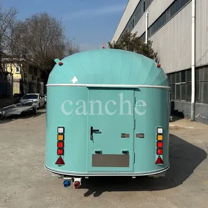 Camion de restauration mobile en acier galvanisé peint, électrique, pour tacos et barbecue - Product Image 6