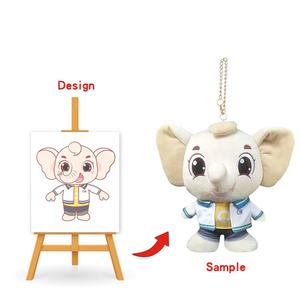 定制迷你5厘米毛绒钥匙扣泰迪熊毛绒玩具钥匙扣毕业礼物 - Product Image 6