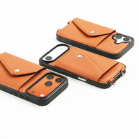 Étui de luxe en cuir pour iPhone 17 18 Pro Max Duo