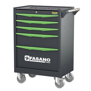 Fasano Tools 5 <b>Drawer</b> Rolling Tool Cabinet With Casters For Garage <b>Workshop</b> Storage - Product Image 2