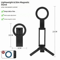 Penyangga Meja Lipat Aluminium 3-in-1 dengan Magnet untuk Smartphone, Tablet, Notebook, Aksesori Workstation yang Dapat Disesuaikan Multi Sudut