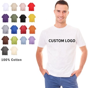 Precio muy barato logotipo personalizado 100% algodón hombres camiseta personalizada camiseta en blanco camiseta personalizada - Product Image 1