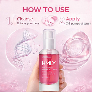 Sérum Gelée Éclat au Collagène <span class=keywords><strong>Rose</strong></span> PDRN Marque Blanche Anti-Âge Blanchissant Acide Hyaluronique Léger Hydratant <span class=keywords><strong>Peau</strong></span> Souple et Repulpée - Product Image 4