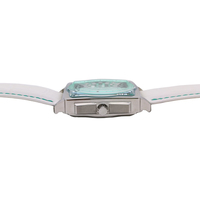 Reloj automático de esqueleto deportivo personalizado para hombre, correa de cuero genuino, parte posterior de caja transparente, resistente al agua de lujo para hombre, Seiko personalizado