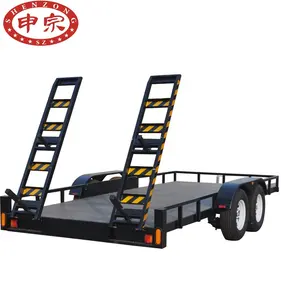 New design car hauler trailer tandem with the ramp car trailer