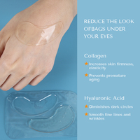 Patchs Hydrogel Transparents Véganes à Marque Blanche, Masque Rafraîchissant Biodégradable pour les Yeux, Soin de la Peau, Usine GMPc