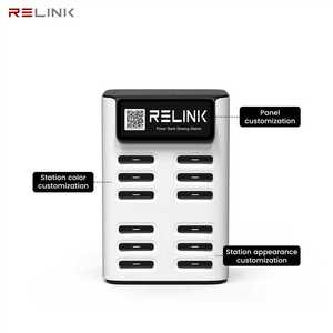 Station de charge empilable Relink CS-S12 à 12 emplacements |   Charge rapide |   Type-C/Micro USB |   Batterie externe partagée à usage commercial - Product Image 6
