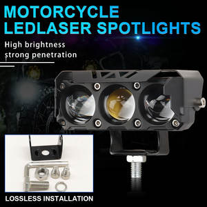 Luces Antiniebla para Motocicleta Súper Brillantes de 3 Lentes, 30 W, 12 V, Nuevas, LED Amarillo Blanco, Foco Auxiliar, Mini Luz de Conducción - Product Image 4