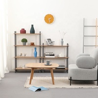 Table Basse de Canapé en Bois Massif, Style Nordique Européen Moderne et Simple, à Quatre Pieds, Ronde ou Carrée, pour la Maison - Vente en Gros