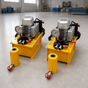 Vérin hydraulique à piston creux, à simple effet, avec trou central, pompe à huile manuelle portable, personnalisable en usine - Product Image 4