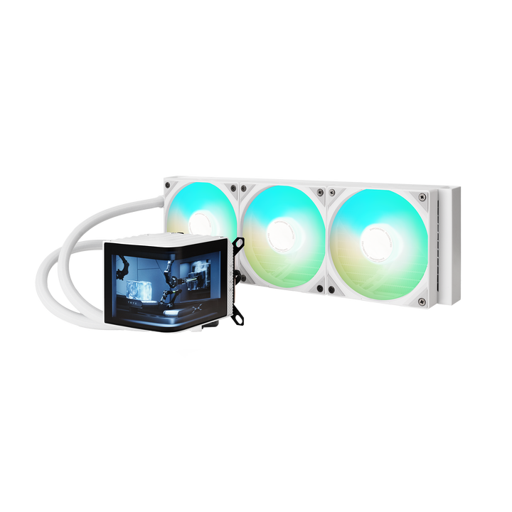 新入荷 TRYXZONE PANORAMA ARGB 360 ホワイト 水冷クーラー ゲーミング