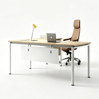 Ensemble de table et de chaises de réunion de bureau, poste de travail de réception, design moderne en bois pour salle de réunion, salle de formation