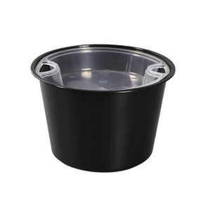 Disposable Double Layer Round Takeout Box 35oz With <b>Lid</b> <b>Microwave</b> Safe For Soup Noodle Separation - Product Image 1