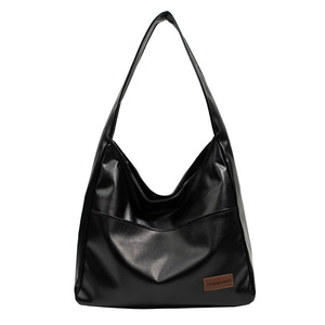FANXI RTS PU Leather Solid Color Underarm <strong>Handbag</strong> <strong>Winter</strong> <strong>Ladies</strong> <strong>Bag</strong> Leisure College Students Single Shoulder <strong>Handbag</strong>