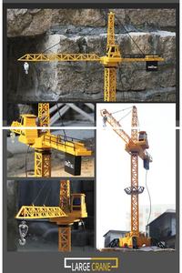 رافعة برجية متحكم فيها بسلك مع رافعة برجية فلاش خفيفة 4 قنوات يتم التحكم فيها ، نموذج شاحنة كبيرة ، شاحنة - Product Image 4