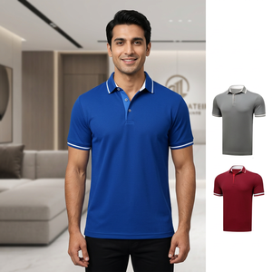 Nouveau design OEM 100% polo en coton pour hommes Chemises de polo multicolores de la meilleure qualité au prix de gros - Product Image 1