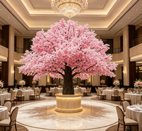 Arbre de cerisier blanc personnalisé, fleurs roses, violettes et bleues, arbre de mariage Sakura, centre de table pour la décoration